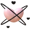 💘 Эмодзи «Pink Amp Black» для Telegram