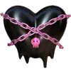 💘 Эмодзи «Pink Amp Black» для Telegram