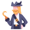 🏴‍☠️ Эмодзи «Pirate» для Telegram
