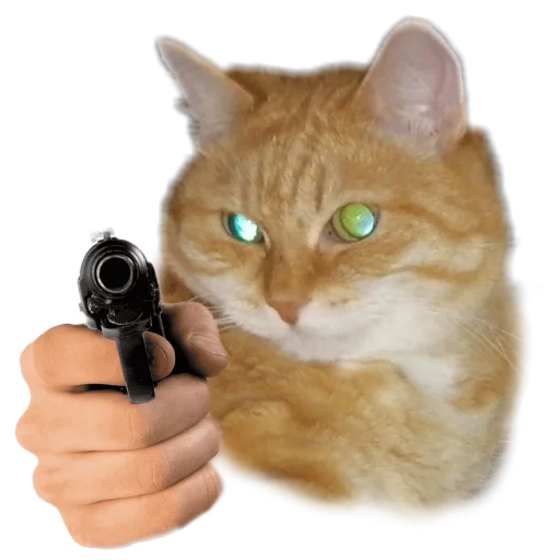 🔫 Стикер «Котики с пистолетами» для Telegram