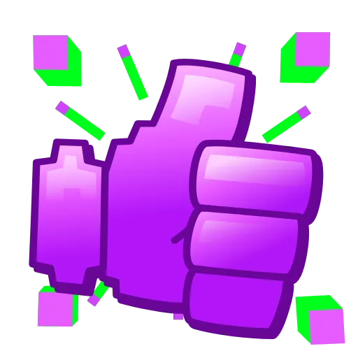 👍 Эмодзи «Pixel Emoji - пиксель» для Telegram