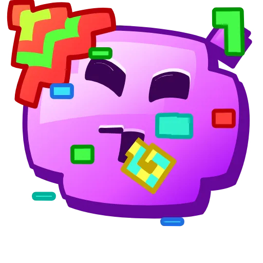 🥳 Стикер «Pixel Emoji Stickers» для Telegram
