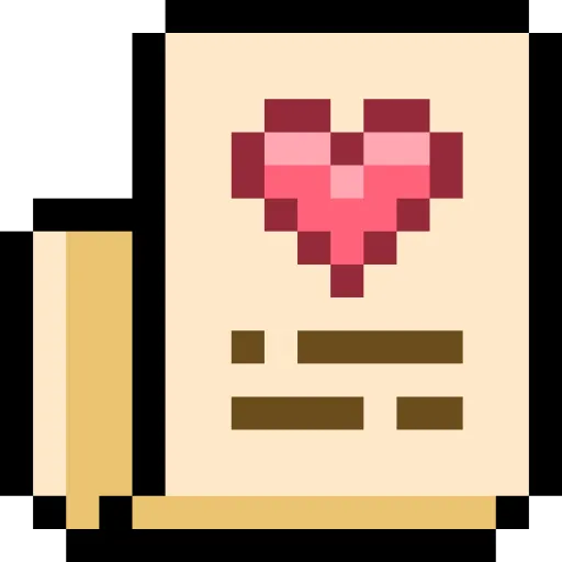 🤩 Эмодзи «Пиксельные сердечки» для Telegram
