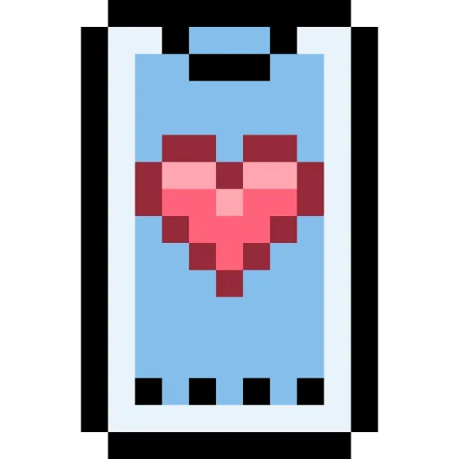 🤩 Эмодзи «Пиксельные сердечки» для Telegram