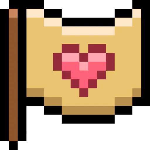 🤩 Эмодзи «Пиксельные сердечки» для Telegram