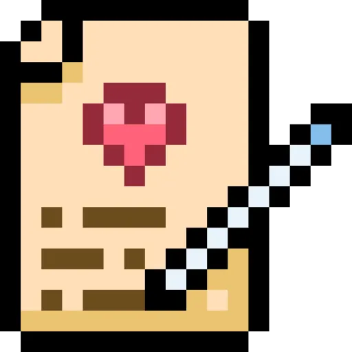 🤩 Эмодзи «Пиксельные сердечки» для Telegram