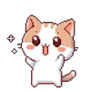 😆 Эмодзи «🕺 Pixel Cat - пиксельные котики» для Telegram