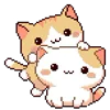 ❤️ Эмодзи «🕺 Pixel Cat - пиксельные котики» для Telegram