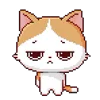 🙁 Эмодзи «🕺 Pixel Cat - пиксельные котики» для Telegram