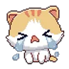 😭 Эмодзи «🕺 Pixel Cat - пиксельные котики» для Telegram