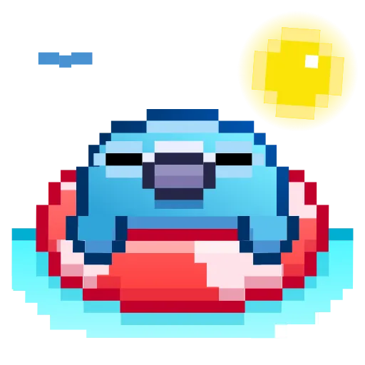 🏖 Эмодзи «Pixel Pigeon Emoji» для Telegram