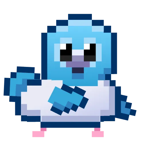 🕺 Эмодзи «Pixel Pigeon Emoji» для Telegram