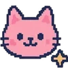 🐱 Эмодзи «❤ Набор эмоджи с пиксельными смайликами» для Telegram