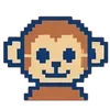 🐵 Эмодзи «❤ Набор эмоджи с пиксельными смайликами» для Telegram