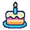 🎂 Эмодзи «❤ Набор эмоджи с пиксельными смайликами» для Telegram
