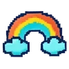 🌈 Эмодзи «❤ Набор эмоджи с пиксельными смайликами» для Telegram