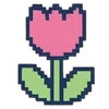 🌷 Эмодзи «❤ Набор эмоджи с пиксельными смайликами» для Telegram