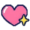💖 Эмодзи «❤ Набор эмоджи с пиксельными смайликами» для Telegram