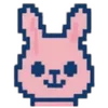 🐰 Эмодзи «❤ Набор эмоджи с пиксельными смайликами» для Telegram