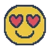 😍 Эмодзи «❤ Набор эмоджи с пиксельными смайликами» для Telegram