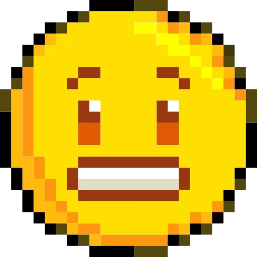 😬 Эмодзи «Pixelated Emoji» для Telegram