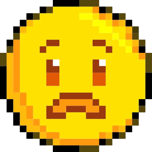 😧 Эмодзи «Pixelated Emoji» для Telegram