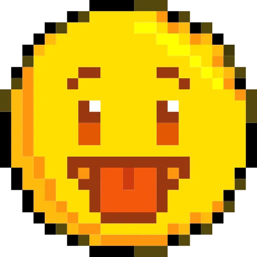 😛 Эмодзи «Pixelated Emoji» для Telegram
