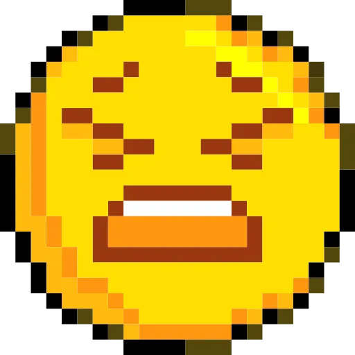 😫 Эмодзи «Pixelated Emoji» для Telegram