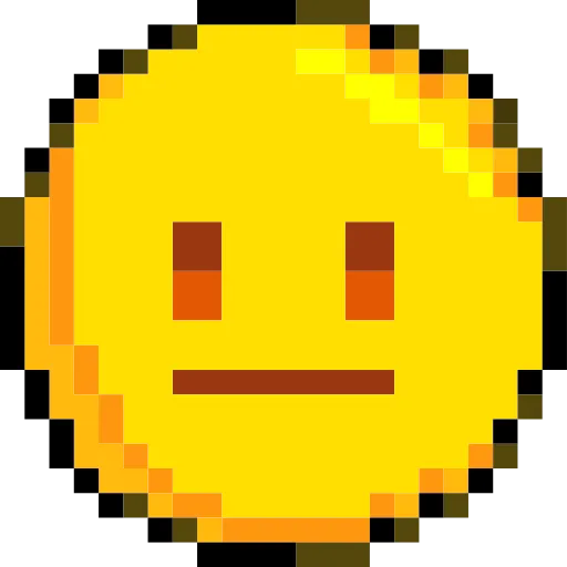 😐 Эмодзи «Pixelated Emoji» для Telegram