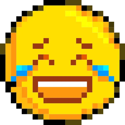 😂 Эмодзи «Pixelated Emoji» для Telegram