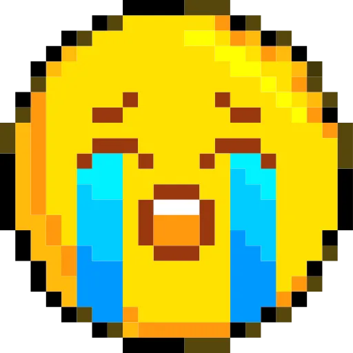 😭 Эмодзи «Pixelated Emoji» для Telegram