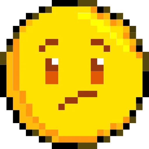 😕 Эмодзи «Pixelated Emoji» для Telegram