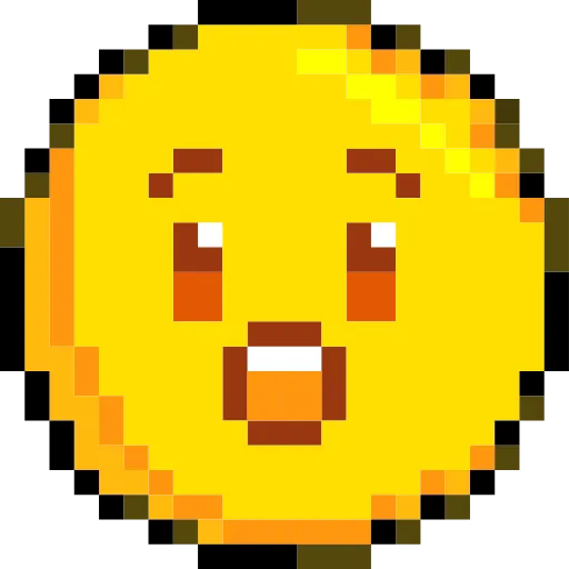 😲 Стикер «Pixelated Emoji» для Telegram