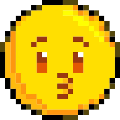😗 Стикер «Pixelated Emoji» для Telegram