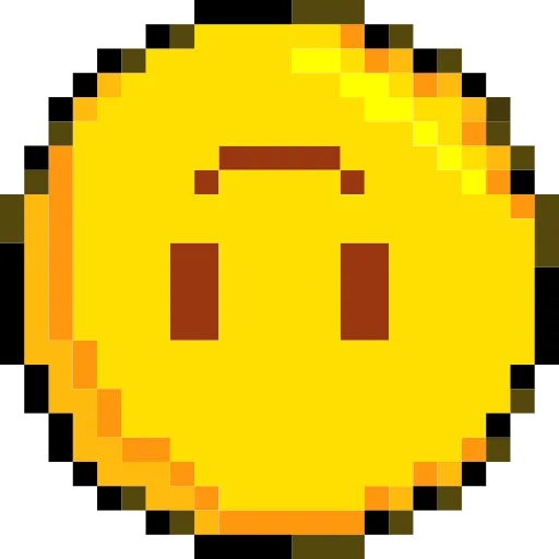 🙃 Стикер «Pixelated Emoji» для Telegram