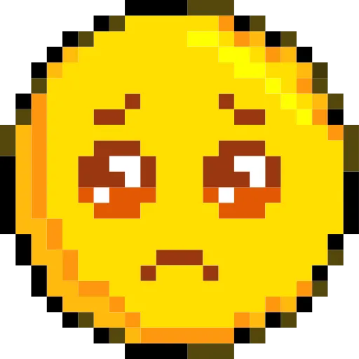 🥺 Стикер «Pixelated Emoji» для Telegram
