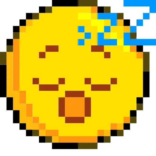 😴 Стикер «Pixelated Emoji» для Telegram