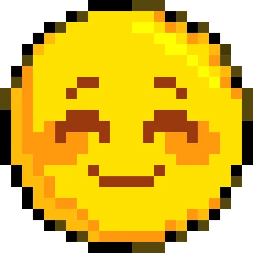 😊 Стикер «Pixelated Emoji» для Telegram