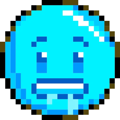 🥶 Стикер «Pixelated Emoji» для Telegram