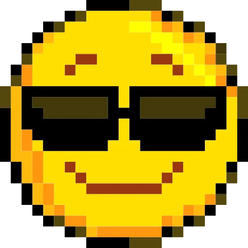 😎 Стикер «Pixelated Emoji» для Telegram