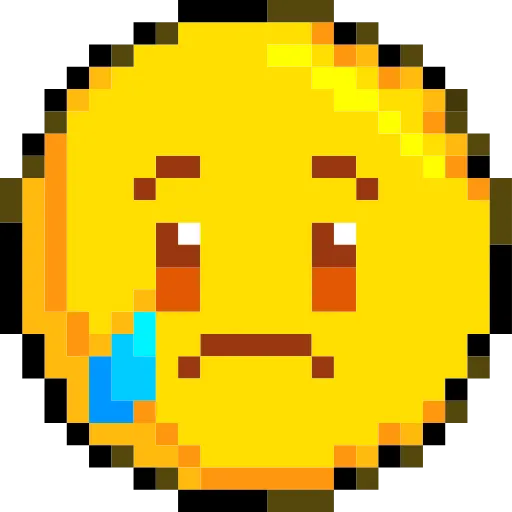 😢 Стикер «Pixelated Emoji» для Telegram