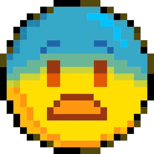 😨 Стикер «Pixelated Emoji» для Telegram