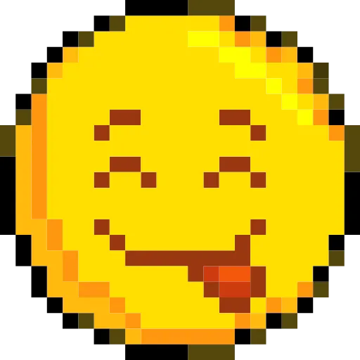 😋 Стикер «Pixelated Emoji» для Telegram