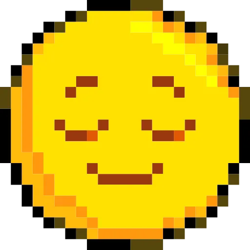 😌 Стикер «Pixelated Emoji» для Telegram