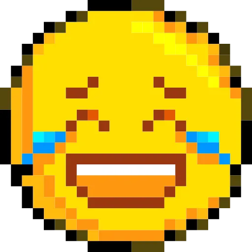 😂 Стикер «Pixelated Emoji» для Telegram