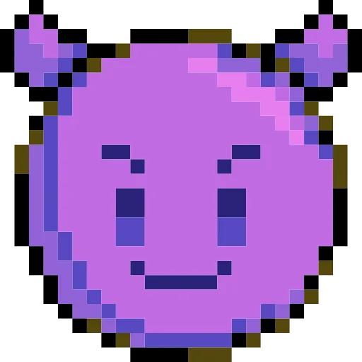 😈 Стикер «Pixelated Emoji» для Telegram