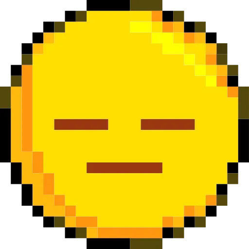 😑 Стикер «Pixelated Emoji» для Telegram