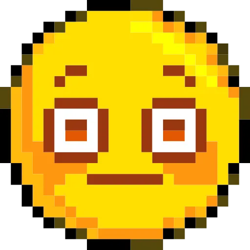 😳 Стикер «Pixelated Emoji» для Telegram