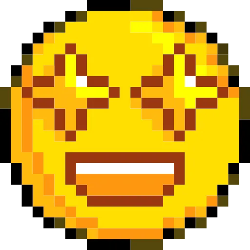 🤩 Стикер «Pixelated Emoji» для Telegram