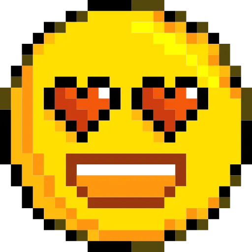 😍 Стикер «Pixelated Emoji» для Telegram